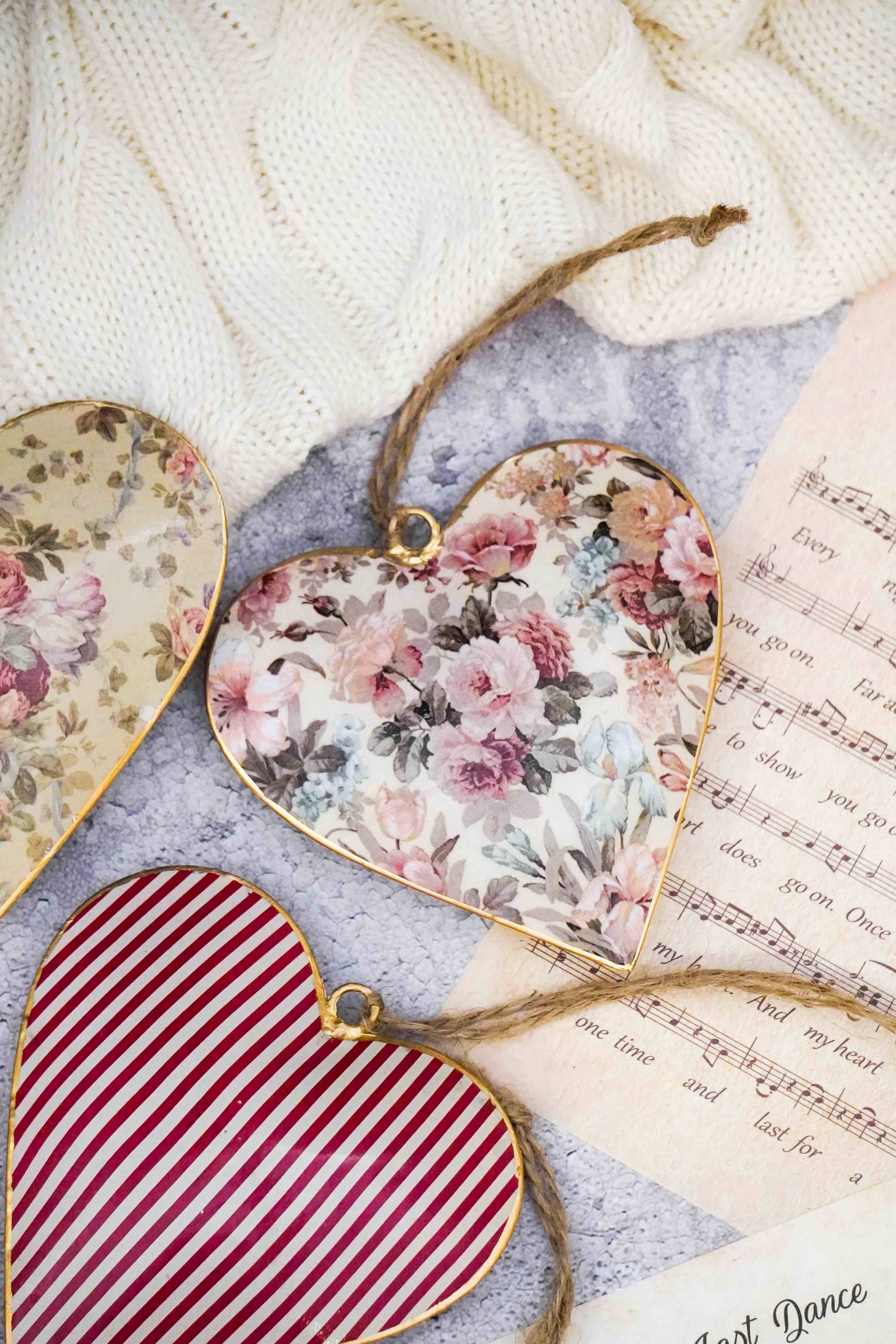 Isabelle Rose - Hängendes Metallherz Vintage - Dotty&Dan